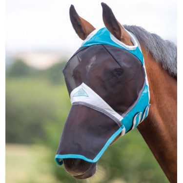 Maschera antimosche con protezione per il naso Shires senza orecchie FlyGuard Pro Maschera antimosche con protezione per il naso Shires senza orecchie FlyGuard Pro
