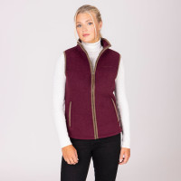 Gilet in pile Core Shires Aubrion Bordeaux
