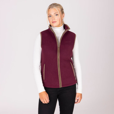 Gilet in pile Core Shires Aubrion Bordeaux