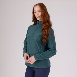 Pile con zip a un quarto Equestrian Shires Aubrion Timo Verde Pile con zip a un quarto Equestrian Shires Aubrion Timo Verde