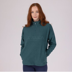 Pile con zip a un quarto Equestrian Shires Aubrion Timo Verde Pile con zip a un quarto Equestrian Shires Aubrion Timo Verde