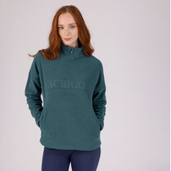 Pile con zip a un quarto Equestrian Shires Aubrion Timo Verde Pile con zip a un quarto Equestrian Shires Aubrion Timo Verde