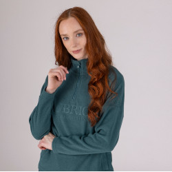 Pile con zip a un quarto Equestrian Shires Aubrion Timo Verde Pile con zip a un quarto Equestrian Shires Aubrion Timo Verde