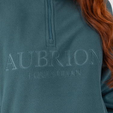 Pile con zip a un quarto Equestrian Shires Aubrion Timo Verde Pile con zip a un quarto Equestrian Shires Aubrion Timo Verde