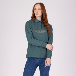 Felpa con bottoni Equestrian Shires Aubrion Timo Verde