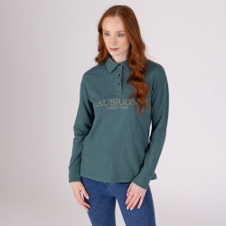 Felpa con bottoni Equestrian Shires Aubrion Timo Verde