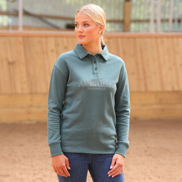 Felpa con bottoni Equestrian Shires Aubrion Timo Verde