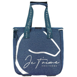 Borsa Groom Ti amo Equithème Denim Blu Borsa Groom Ti amo Equithème Denim Blu