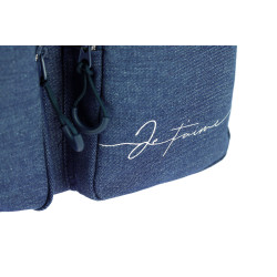 Borsa Groom Ti amo Equithème Denim Blu Borsa Groom Ti amo Equithème Denim Blu