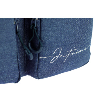 Borsa Groom Ti amo Equithème Denim Blu Borsa Groom Ti amo Equithème Denim Blu