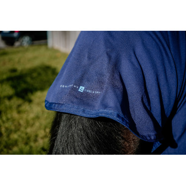 Coperta Cool&dry Equithème Fresh Combo Marina Blu marino Coperta Cool&dry Equithème Fresh Combo Marina Blu marino