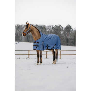 Coperta Equithème Tyrex Aisance 1200D High Neck Blu cobalto