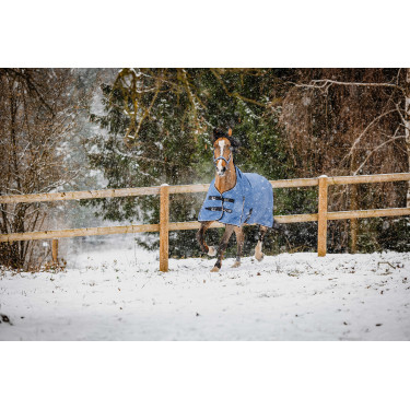 Coperta Equithème Tyrex Aisance 1200D High Neck Blu cobalto