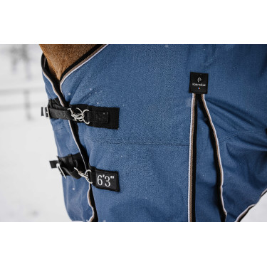 Coperta Equithème Tyrex Aisance 1200D High Neck Blu cobalto
