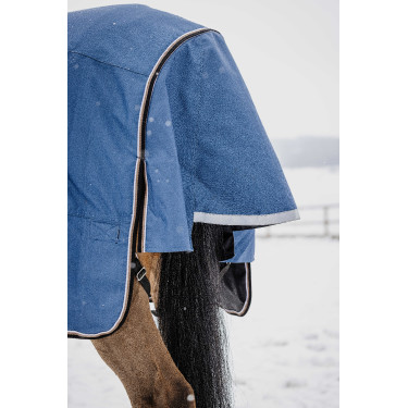 Coperta Equithème Tyrex Aisance 1200D High Neck Blu cobalto