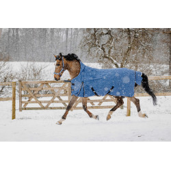 Coperta Equithème Tyrex Aisance 1200D High Neck Blu cobalto