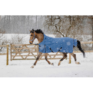 Coperta Equithème Tyrex Aisance 1200D High Neck Blu cobalto