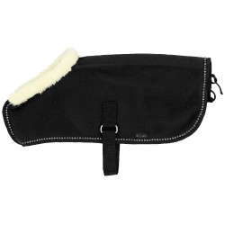 Mini coperta in pile Pony Academy Nero