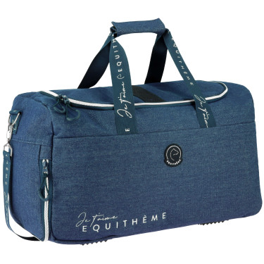 Borsa da weekend Je t'aime Equithème Denim Blu Borsa da weekend Je t'aime Equithème Denim Blu