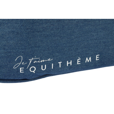 Borsa da weekend Je t'aime Equithème Denim Blu Borsa da weekend Je t'aime Equithème Denim Blu