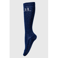 Calze glitter Harcour Happy confezione da 2 Marina Blu marino