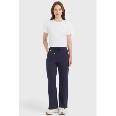 Pantaloni in maglia Harcour Clarisse donna Marina Blu marino
