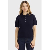 Polo in maglia Harcour Cherry donna Marina Blu marino