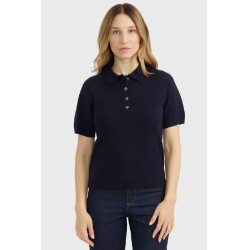 Polo in maglia Harcour Cherry donna Marina Blu marino