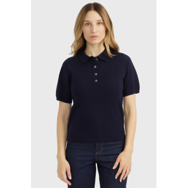 Polo in maglia Harcour Cherry donna Marina Blu marino