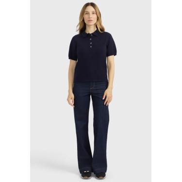 Polo in maglia Harcour Cherry donna Marina Blu marino