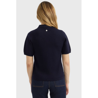 Polo in maglia Harcour Cherry donna Marina Blu marino