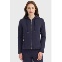Felpa con zip Harcour Clarianne donna Marina Blu marino