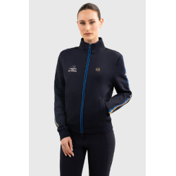 Felpa con zip Budapest Unisex EEF x Harcour Marina Blu marino