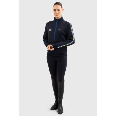 Felpa con zip Budapest Unisex EEF x Harcour Marina Blu marino