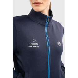 Felpa con zip Budapest Unisex EEF x Harcour Marina Blu marino