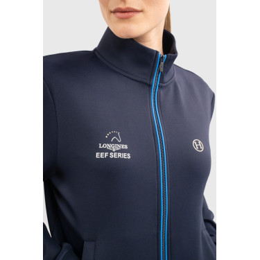 Felpa con zip Budapest Unisex EEF x Harcour Marina Blu marino