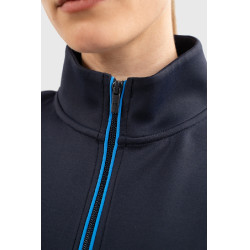 Felpa con zip Budapest Unisex EEF x Harcour Marina Blu marino