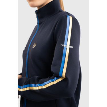 Felpa con zip Budapest Unisex EEF x Harcour Marina Blu marino