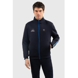 Felpa con zip Budapest Unisex EEF x Harcour Marina Blu marino