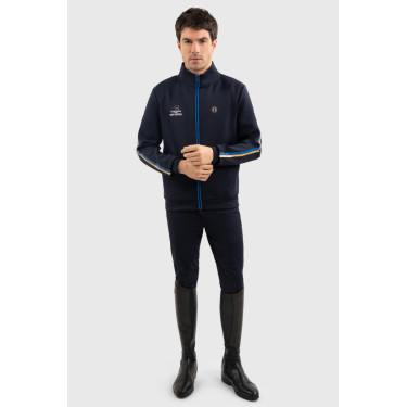 Felpa con zip Budapest Unisex EEF x Harcour Marina Blu marino
