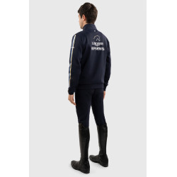 Felpa con zip Budapest Unisex EEF x Harcour Marina Blu marino
