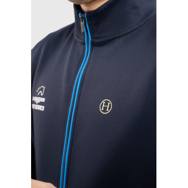 Felpa con zip Budapest Unisex EEF x Harcour Marina Blu marino