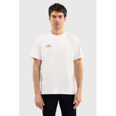 T-shirt Monaco Unisex EEF x Harcour Bianco T-shirt Monaco Unisex EEF x Harcour Bianco