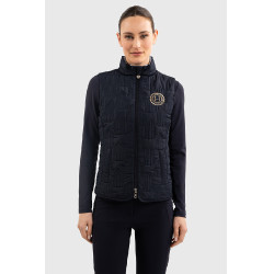 Gilet senza maniche Harcour Quickstara Reversibile Donna CSIO La Baule Blu marino / rigata celeste Gilet senza maniche Harcour Quickstara Reversibile Donna CSIO La Baule Blu marino / rigata celeste