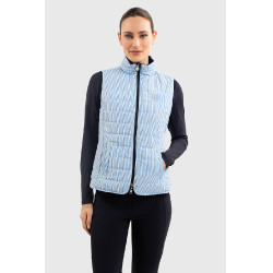 Gilet senza maniche Harcour Quickstara Reversibile Donna CSIO La Baule Blu marino / rigata celeste Gilet senza maniche Harcour Quickstara Reversibile Donna CSIO La Baule Blu marino / rigata celeste
