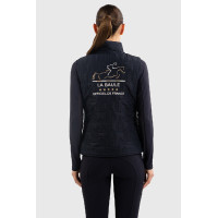 Gilet senza maniche Harcour Quickstara Reversibile Donna CSIO La Baule Blu marino / rigata celeste