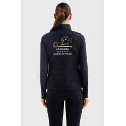 Gilet senza maniche Harcour Quickstara Reversibile Donna CSIO La Baule Blu marino / rigata celeste Gilet senza maniche Harcour Quickstara Reversibile Donna CSIO La Baule Blu marino / rigata celeste