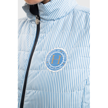 Gilet senza maniche Harcour Quickstara Reversibile Donna CSIO La Baule Blu marino / rigata celeste Gilet senza maniche Harcour Quickstara Reversibile Donna CSIO La Baule Blu marino / rigata celeste