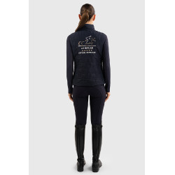 Gilet senza maniche Harcour Quickstara Reversibile Donna CSIO La Baule Blu marino / rigata celeste Gilet senza maniche Harcour Quickstara Reversibile Donna CSIO La Baule Blu marino / rigata celeste