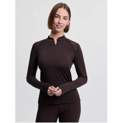 Base layer leggero LeMieux Brilliance Heyden donna Espresso Marrone Base layer leggero LeMieux Brilliance Heyden donna Espresso Marrone
